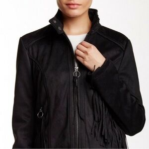 RACHEL Rachel Roy Black Leather Jacket